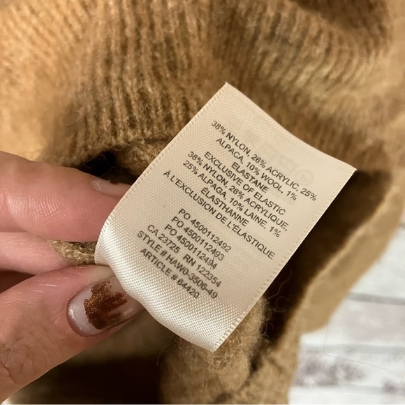 Aritzia the Group Babaton Thurlow Alpaca Wool Blend Sweater in Brown - Picture 11 of 11